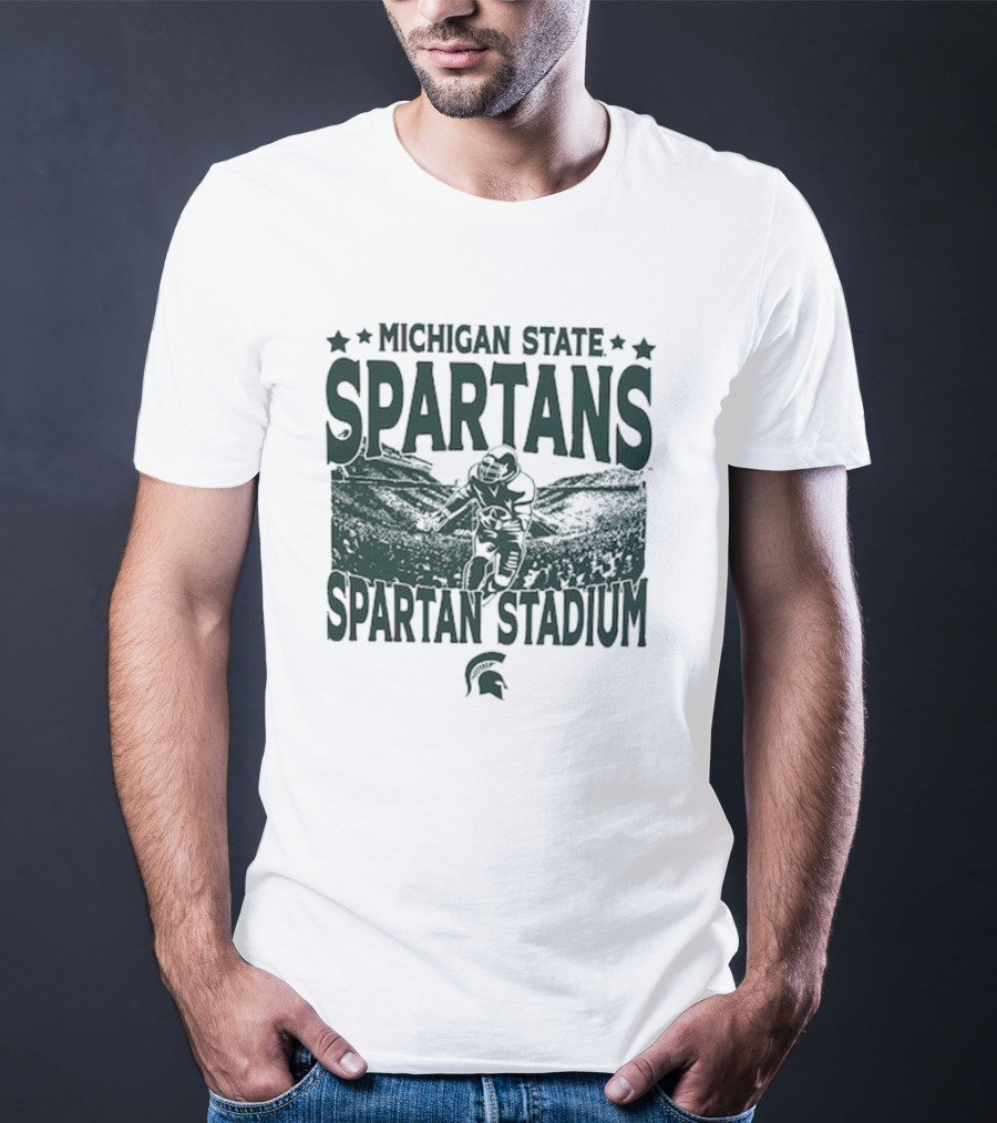 Michigan State Spartans Spartan Stadium Vintage Gameday T-Shirt