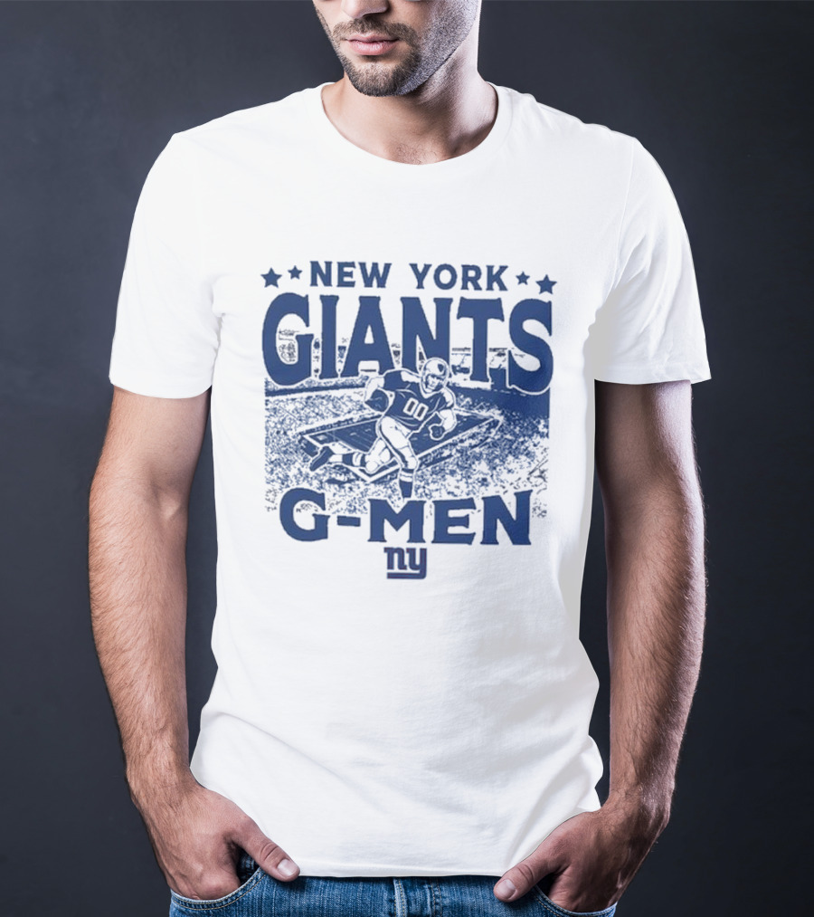 New York Giants Gameday G-Men Vintage Stadium Football T-Shirt