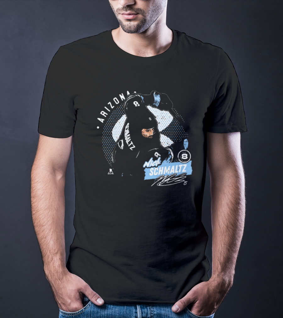 Arizona Nick Schmaltz Signature NHL Hockey Player 8 T-Shirt