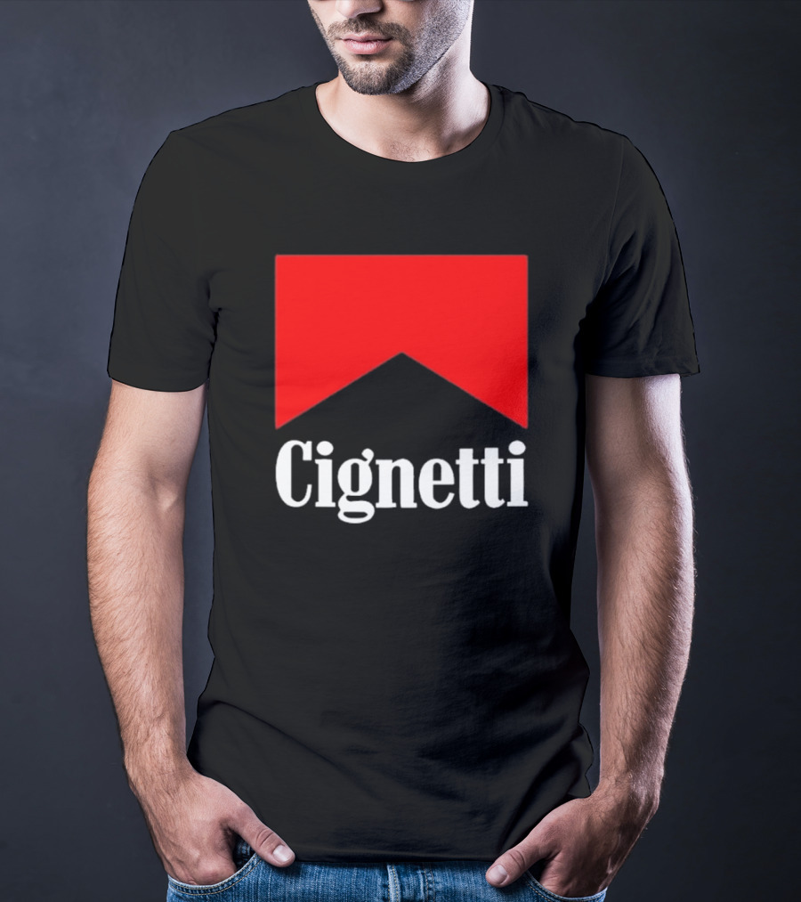 Cignetti Parody Logo Red Chevron T-Shirt