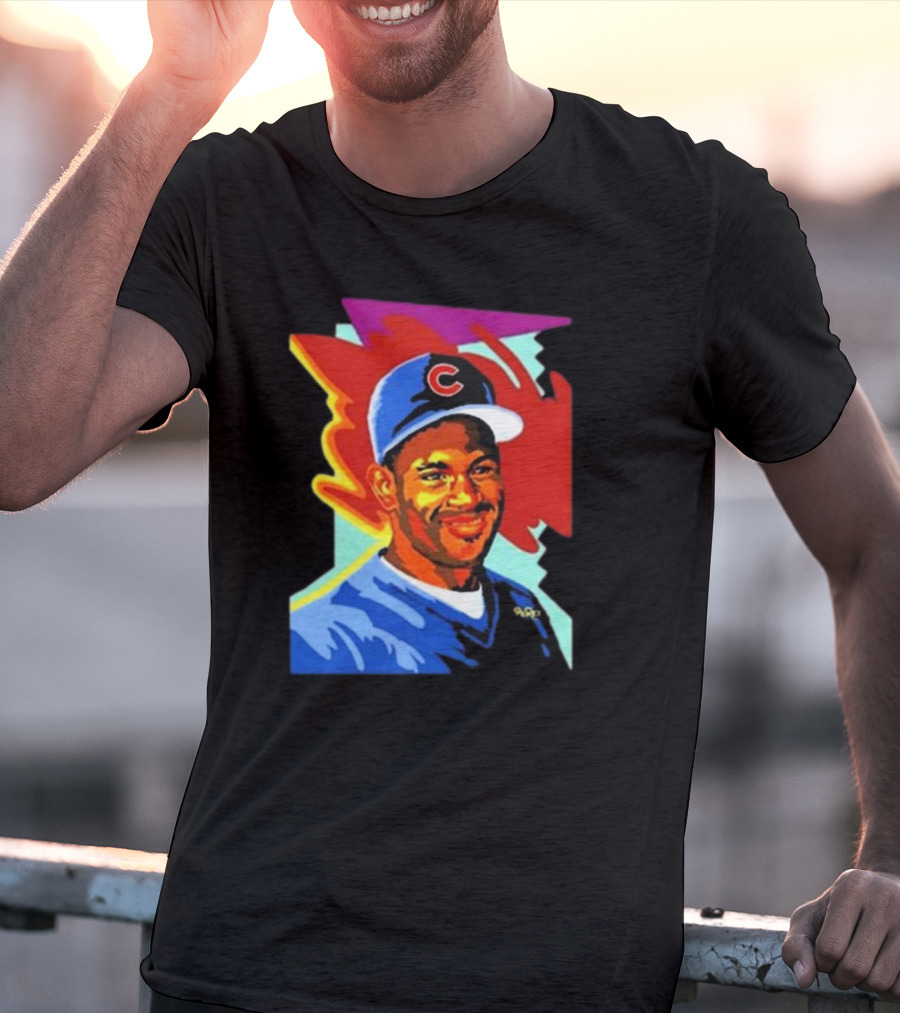 Sammy Cubs Portrait Colorful Art Baseball Cap T-Shirt