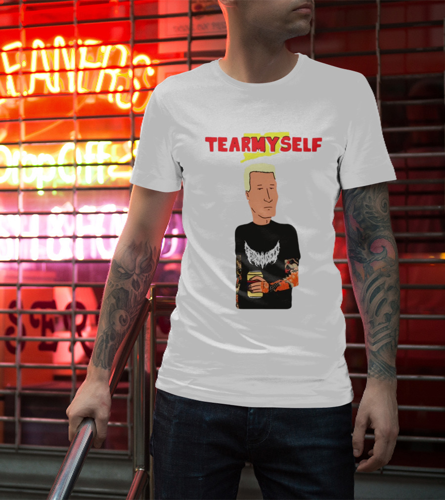 TEAR Myself Boomhauer Rick And Morty Crossover T-Shirt