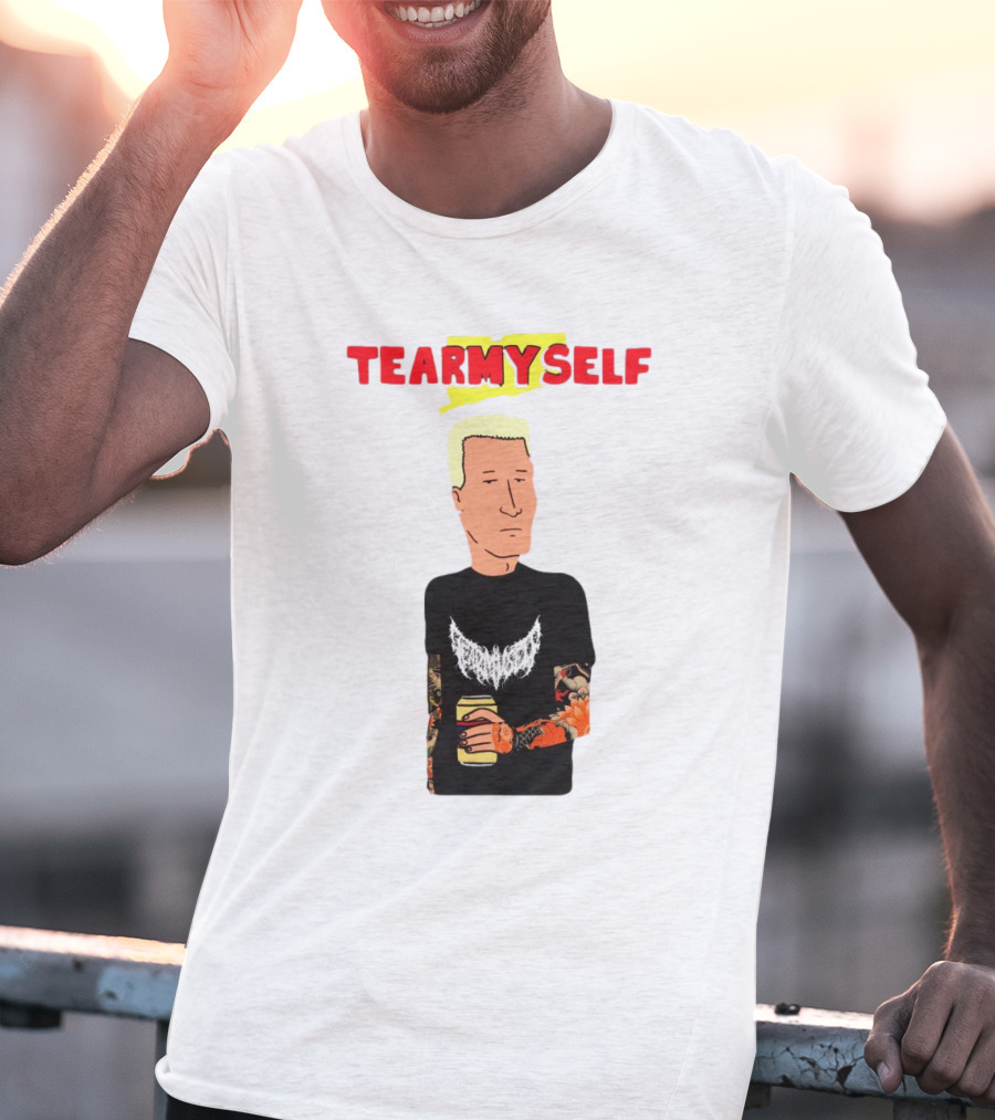 TEAR Myself Boomhauer Rick And Morty Crossover T-Shirt