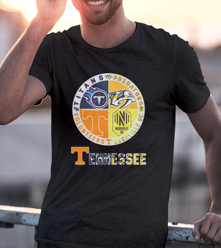 Tennessee Titans Predators Volunteers Nashville SC T-Shirt