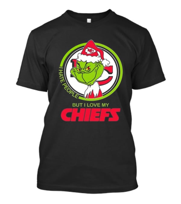 The Grinch I Hate People But I Love My Chiefs Kansas City T-Shirt
