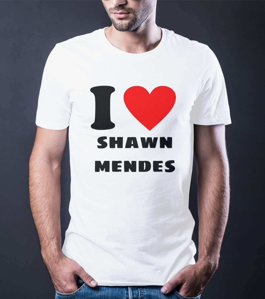 I Love Shawn Mendes Heart T-Shirt