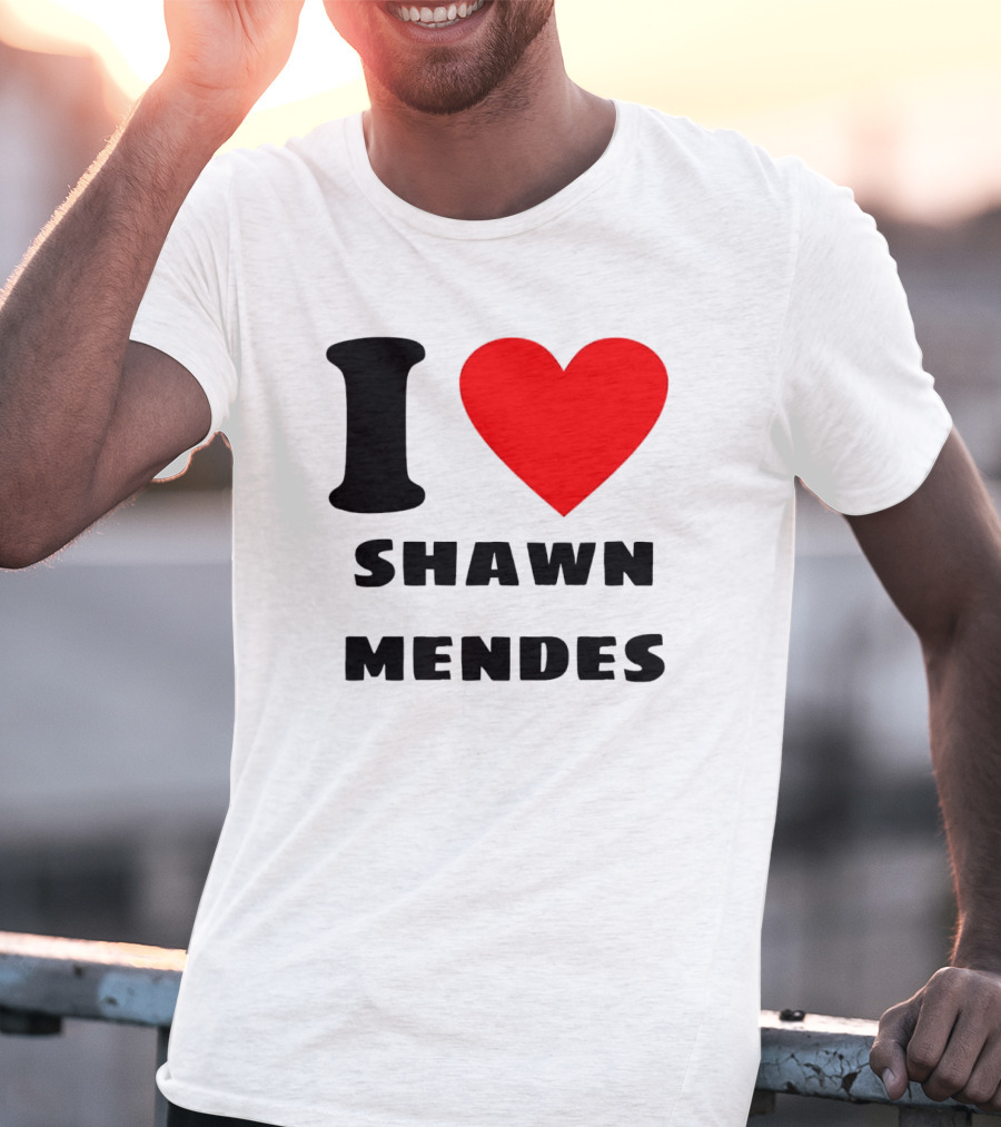 I Love Shawn Mendes Heart T-Shirt