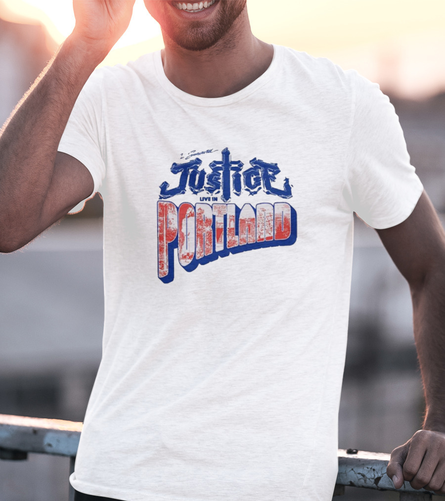 Justice Live In Portland Vintage Tour T-Shirt
