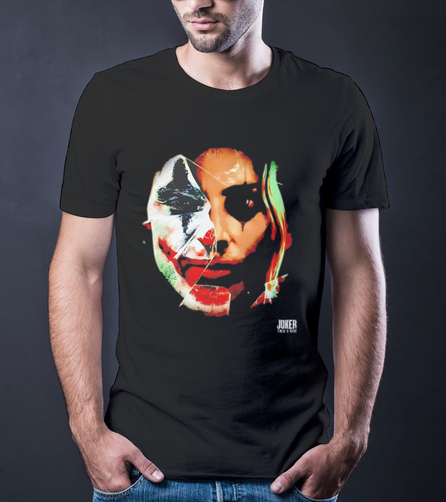 Joker Folie A Deux Fragmented Face Iconic Clown T-Shirt
