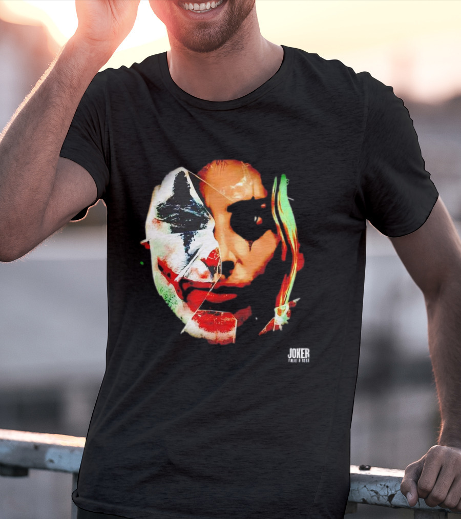 Joker Folie A Deux Fragmented Face Iconic Clown T-Shirt