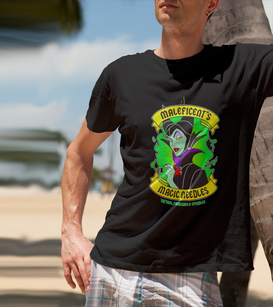 Maleficent's Magic Needles Tattoos Piercings And Spindles T-Shirt