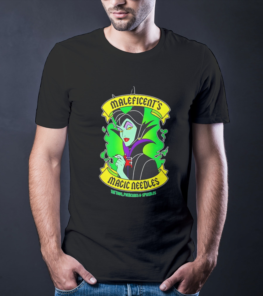 Maleficent's Magic Needles Tattoos Piercings And Spindles T-Shirt