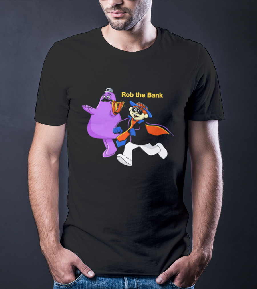 New York Mets Grimace Rob The Bank Hamburglar Duo T-Shirt