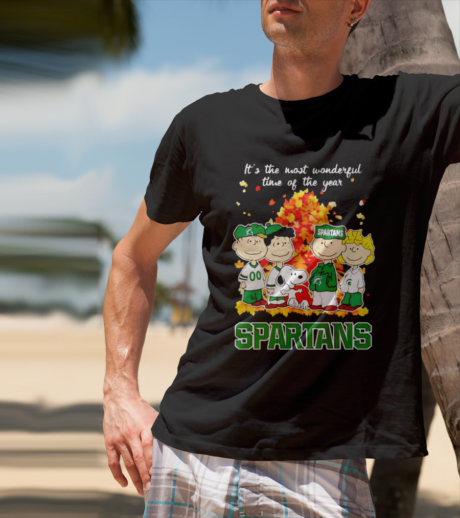 It's The Most Wonderful Time Of The Year Peanuts Spartans Fall T-Shirt