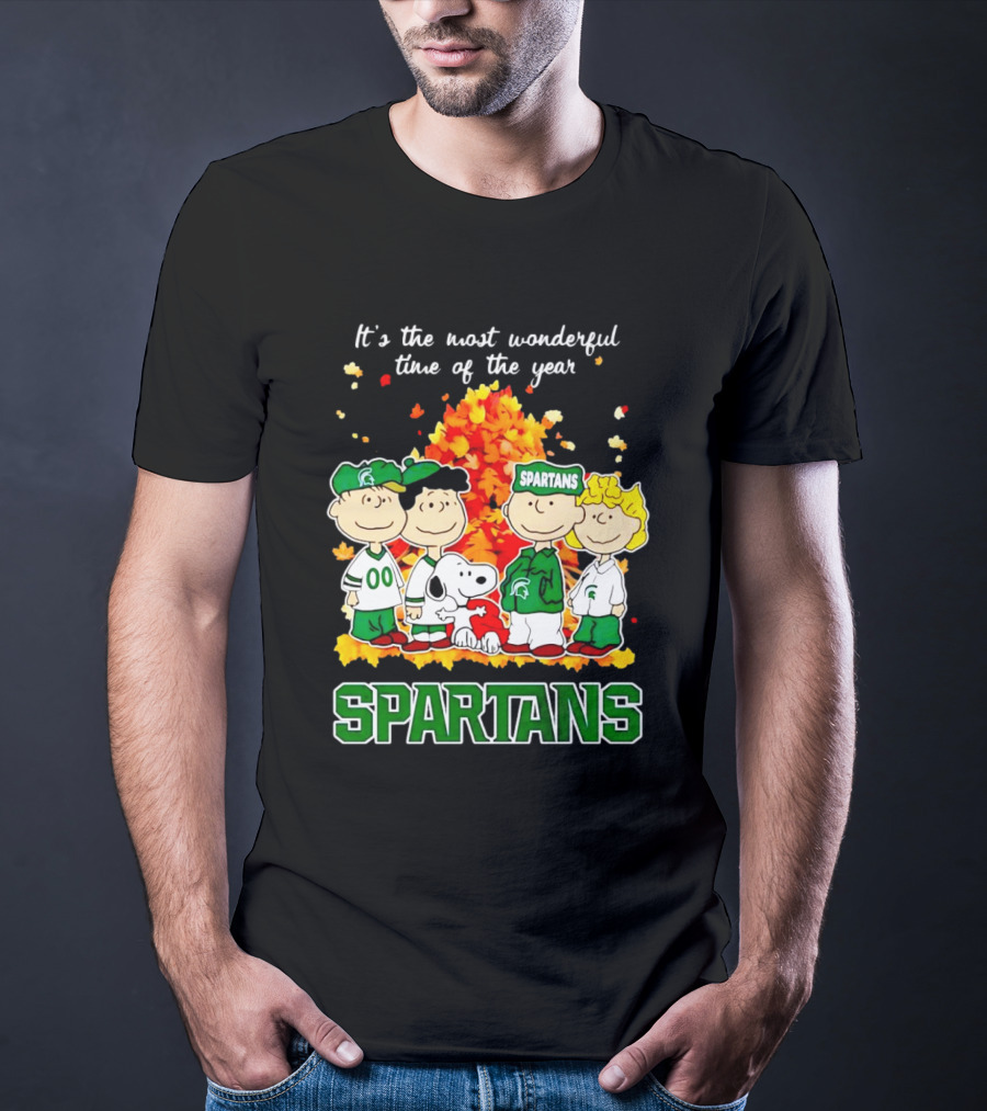 It's The Most Wonderful Time Of The Year Peanuts Spartans Fall T-Shirt