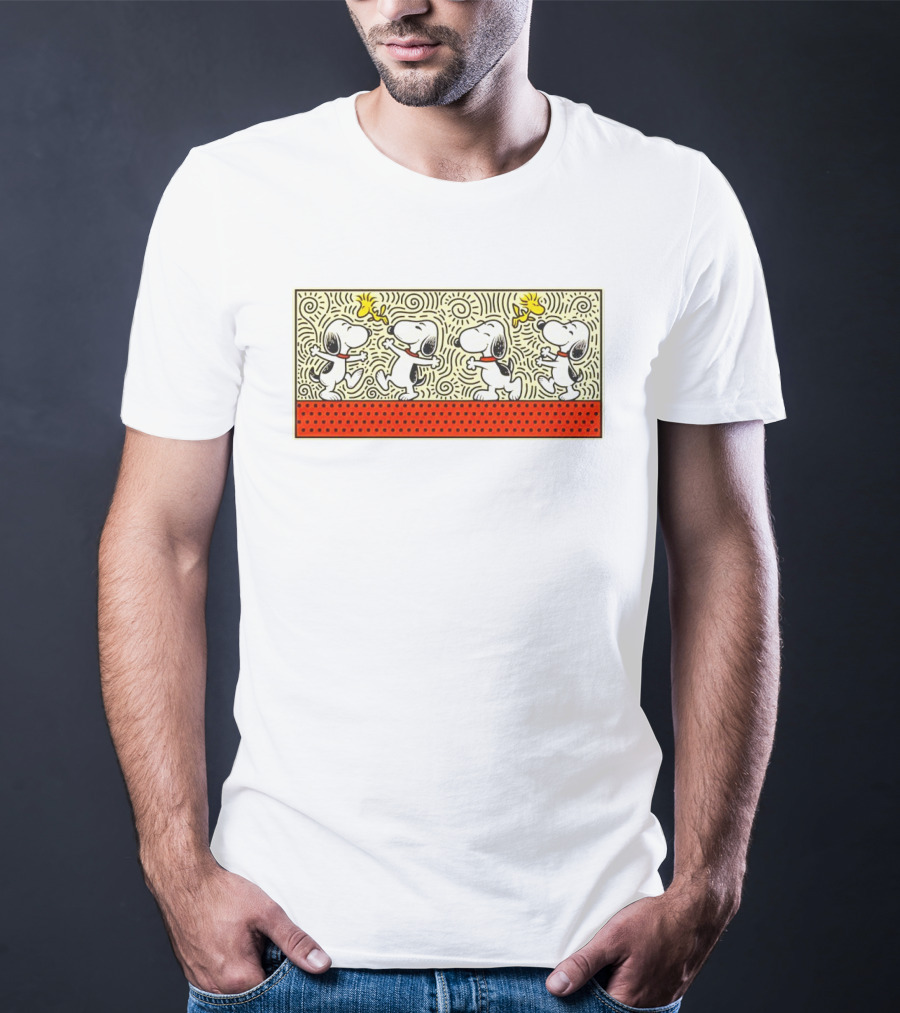 Snoopy And Woodstock Peanuts Doodle Friends T-Shirt