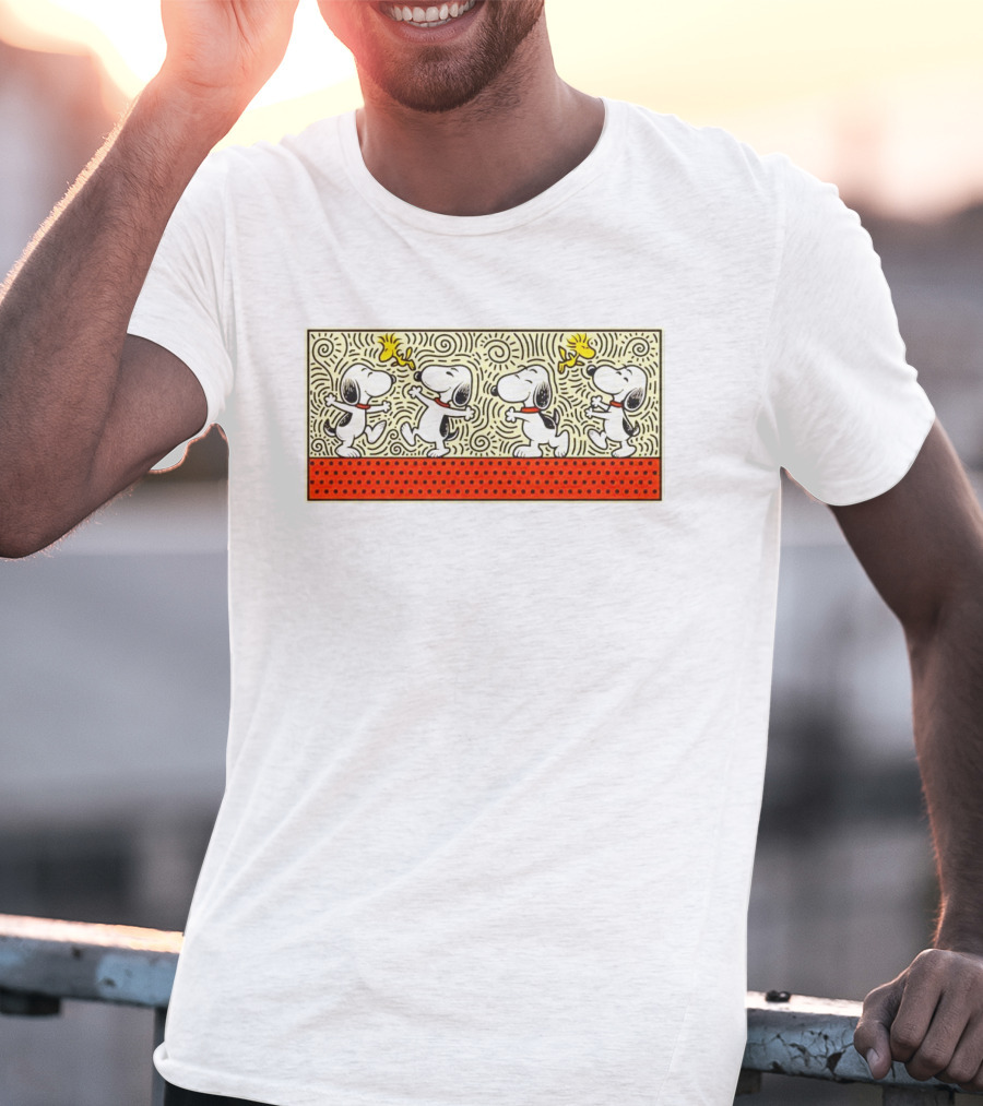 Snoopy And Woodstock Peanuts Doodle Friends T-Shirt