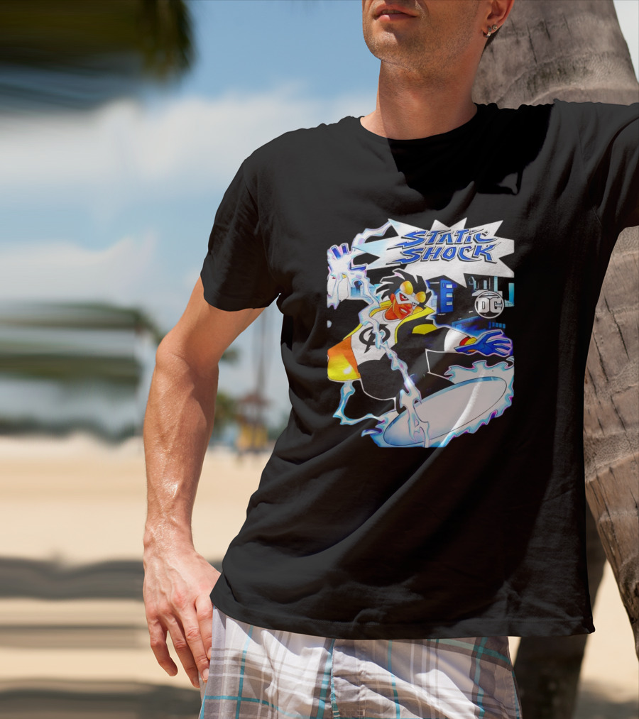 Static Shock DC Comics Electric Hero Iconic T-Shirt