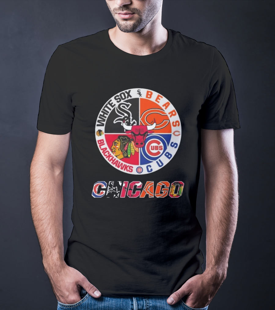 Chicago White Sox Bears Cubs Blackhawks Chicago T-Shirt