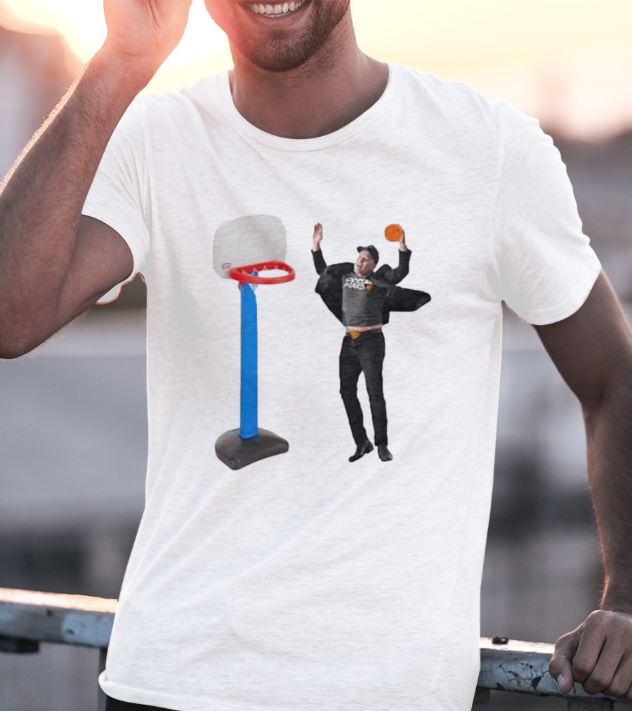 Lil’ Elon Musk Dunking On Basketball Hoop T-Shirt