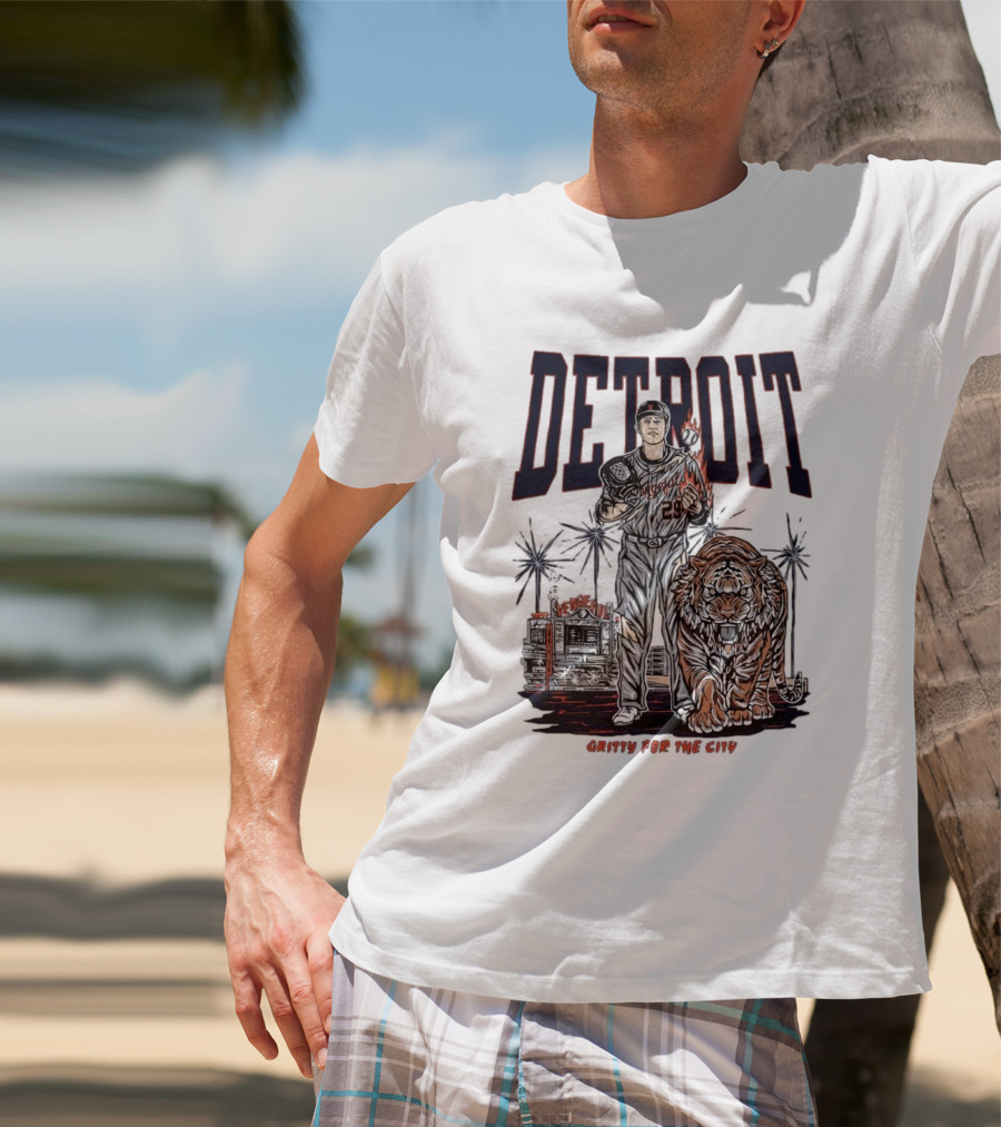 Detroit Tigers Gritty For The City Vengeful Collection MLB T-Shirt