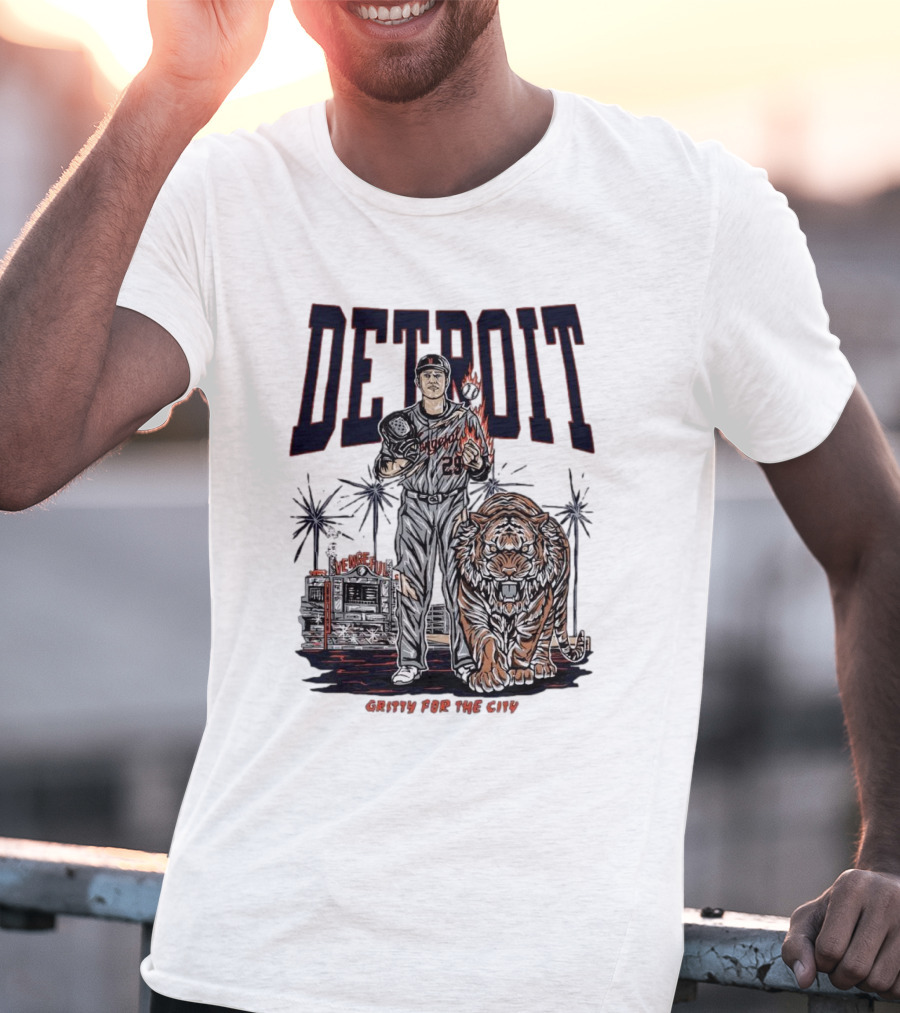 Detroit Tigers Gritty For The City Vengeful Collection MLB T-Shirt