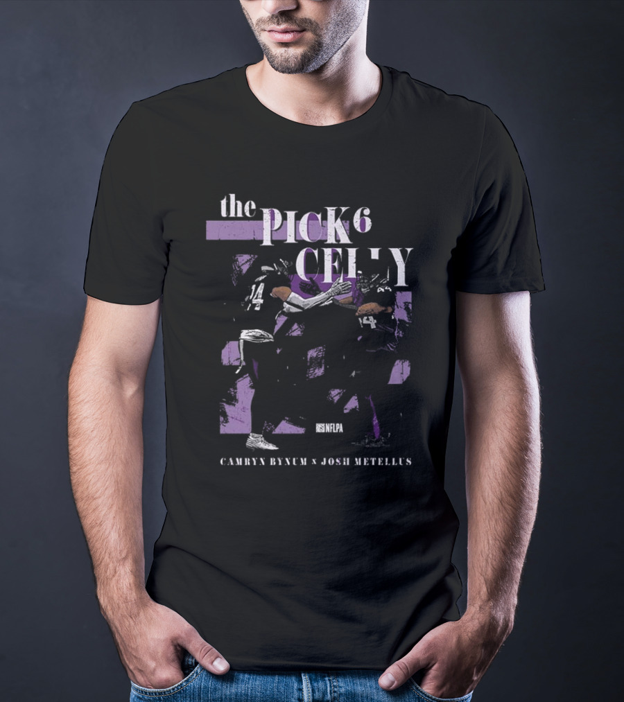 Camryn Bynum Josh Metellus The Pick Six Celly NFLPA Minnesota Vikings T-Shirt