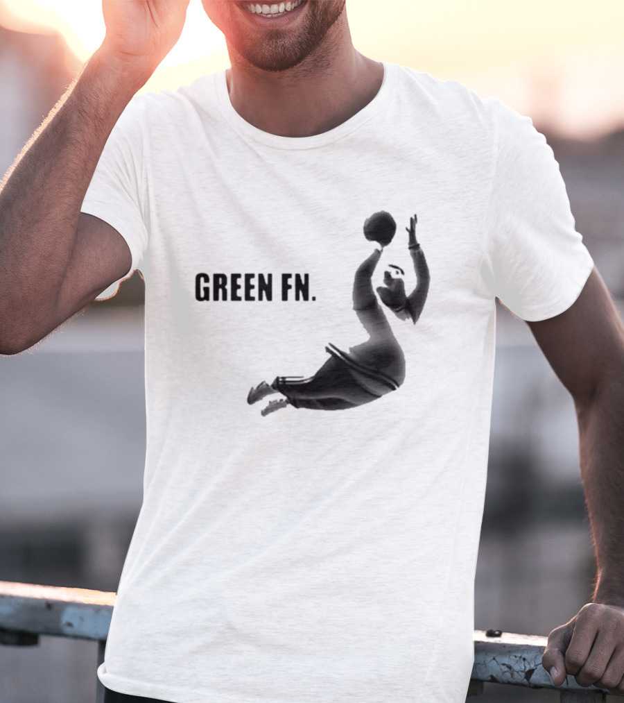 Green Fn Peter Griffin Basketball Dunking T-Shirt