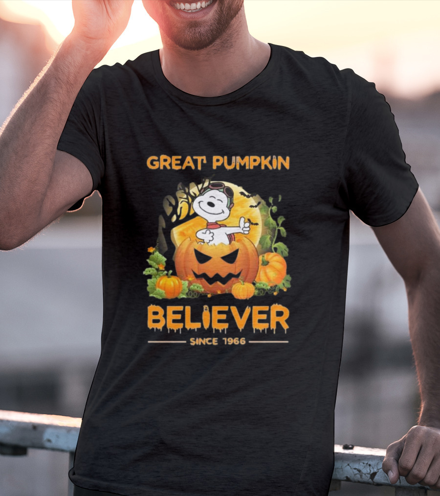 Great Pumpkin Believer Since 1966 Snoopy Peanuts T-Shirt