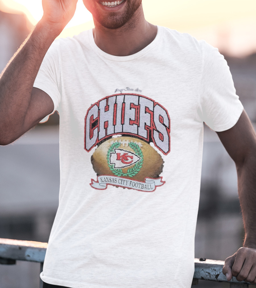 Kansas City Chiefs Strong Glitter Rocker Retro Football T-Shirt