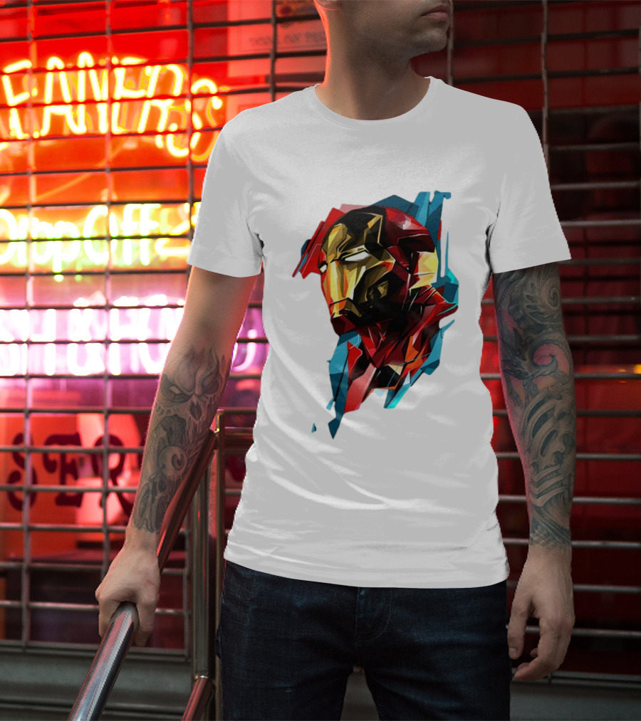 Marvel Avengers Endgame Iron Man Abstract T-Shirt