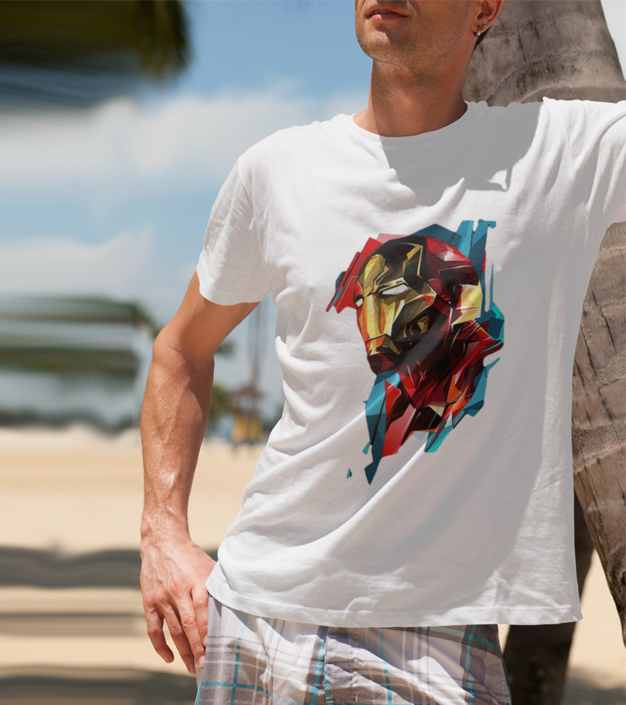 Marvel Avengers Endgame Iron Man Abstract T-Shirt