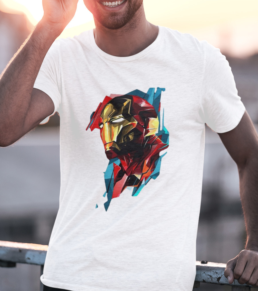 Marvel Avengers Endgame Iron Man Abstract T-Shirt