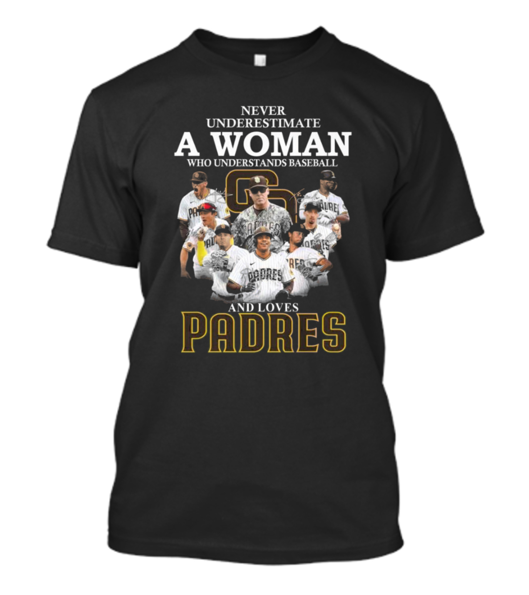 Never Underestimate A Woman Who Understands Baseball And Loves Padres San Diego T-Shirt