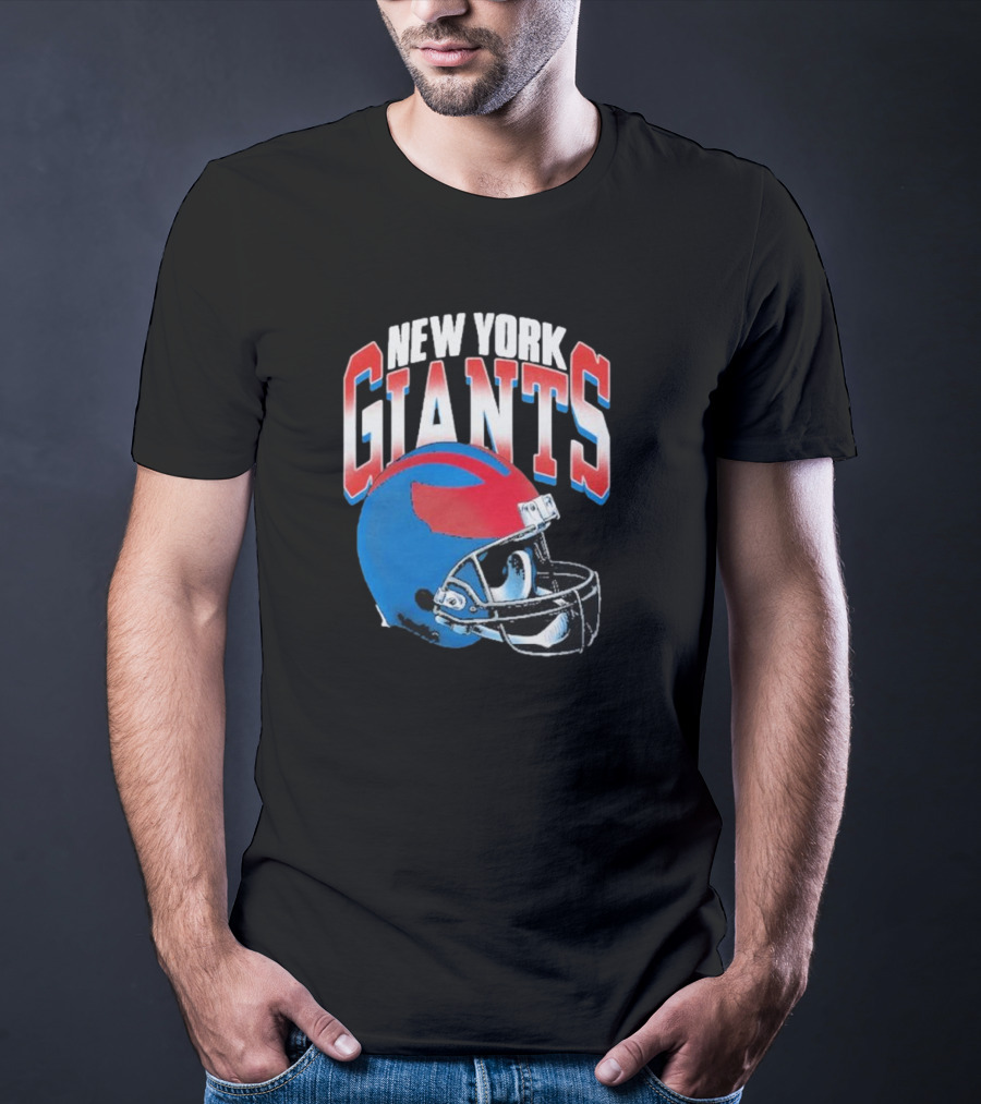 New York Giants NFL Helmet Gradient T-Shirt