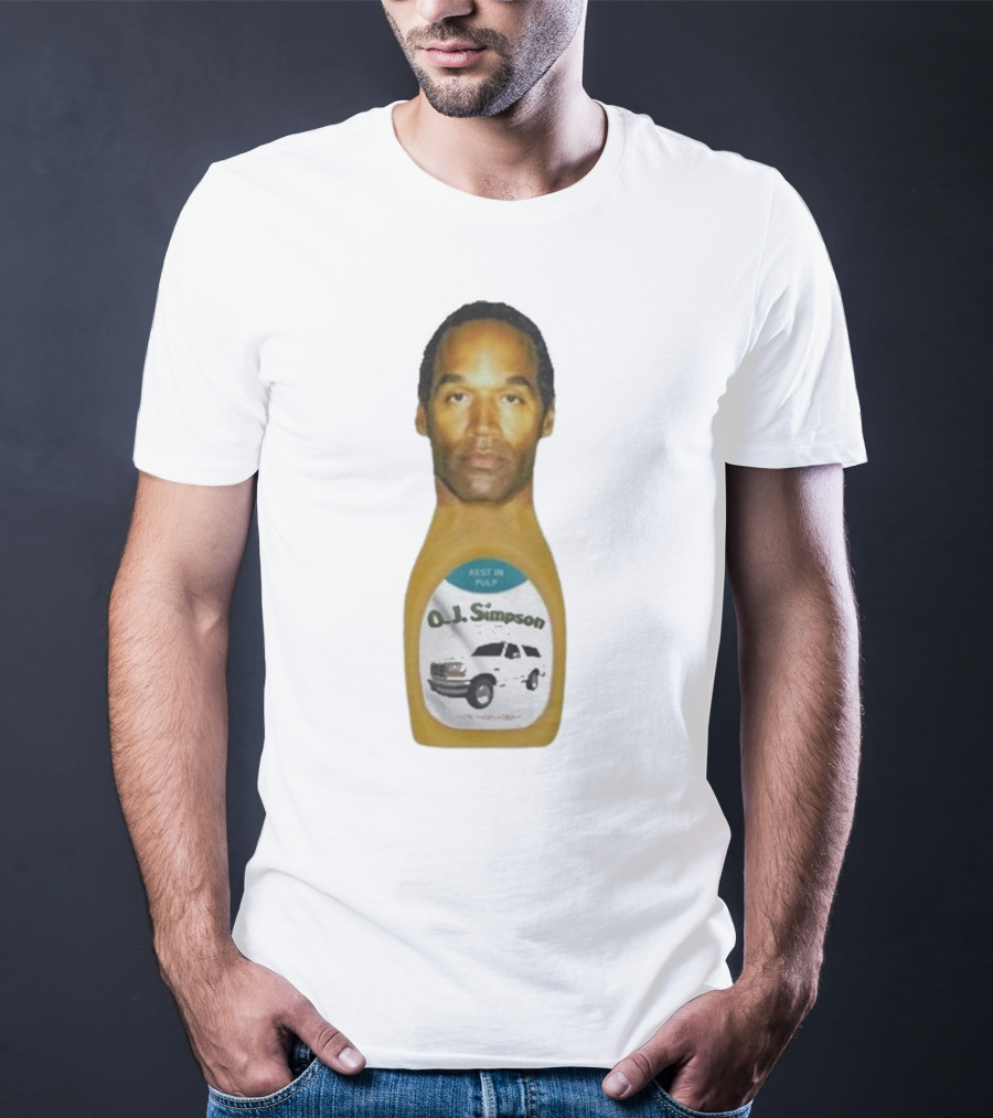 O.J. Simpson Rest In Pulp Illegal Car Chase Bottle T-Shirt