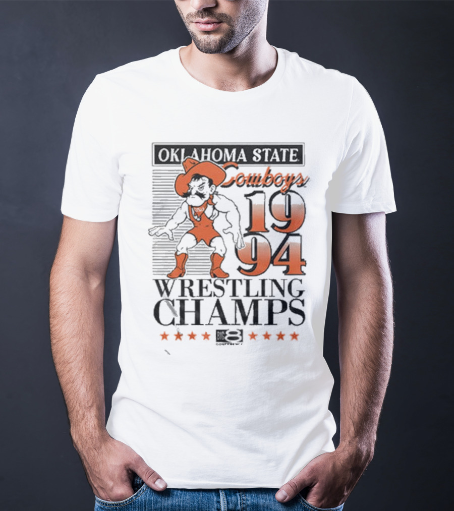 Oklahoma State Cowboys 1994 Wrestling Champs T-Shirt