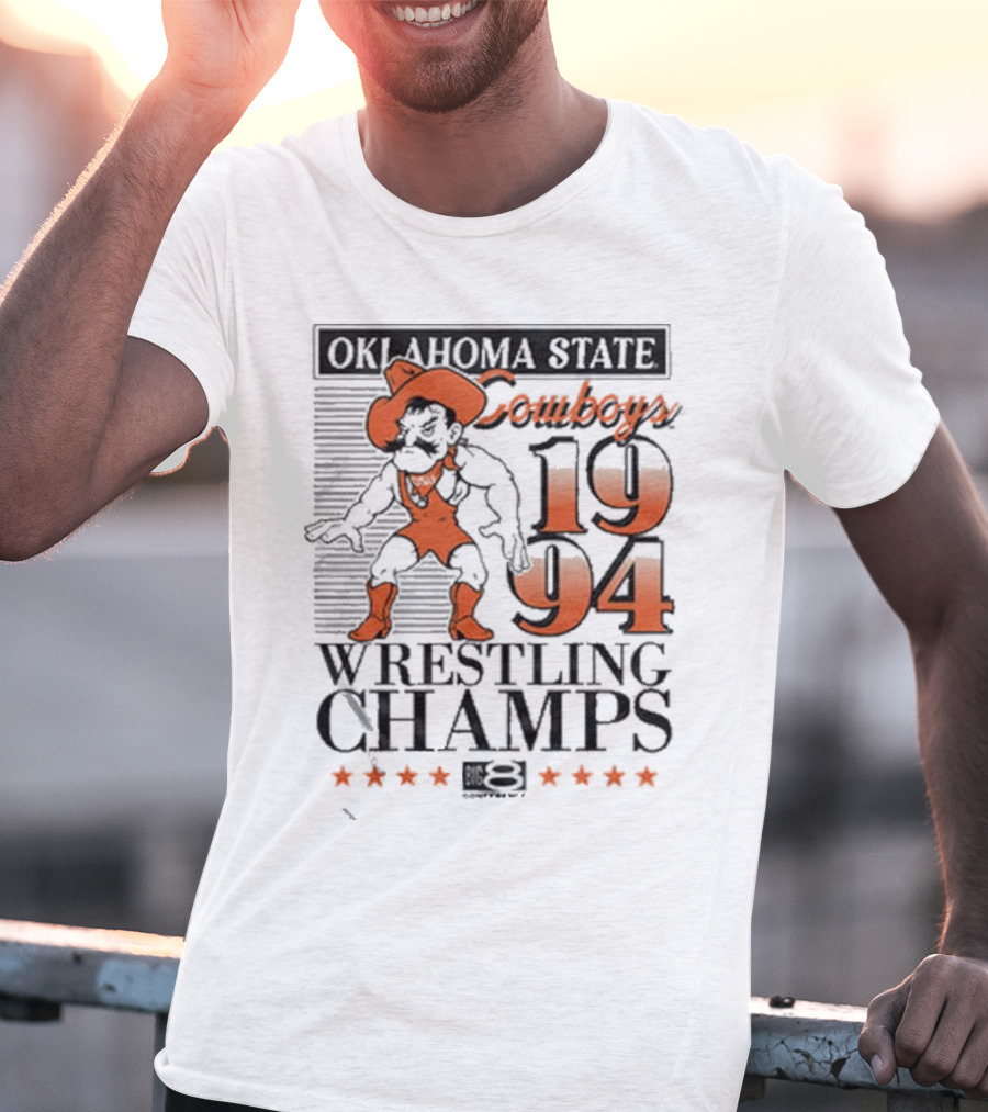 Oklahoma State Cowboys 1994 Wrestling Champs T-Shirt