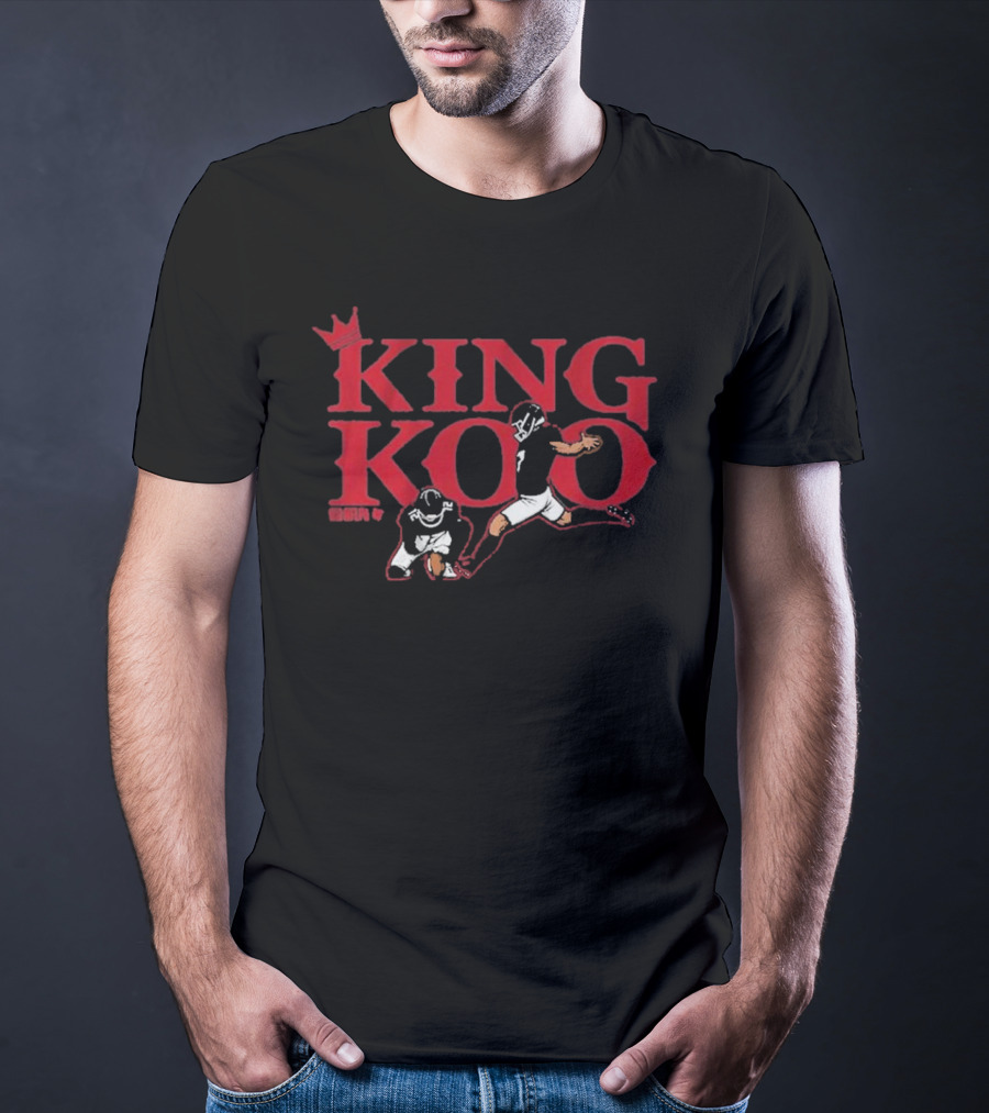 Younghoe Koo King Koo Football Player Action With Crown T-Shirt
