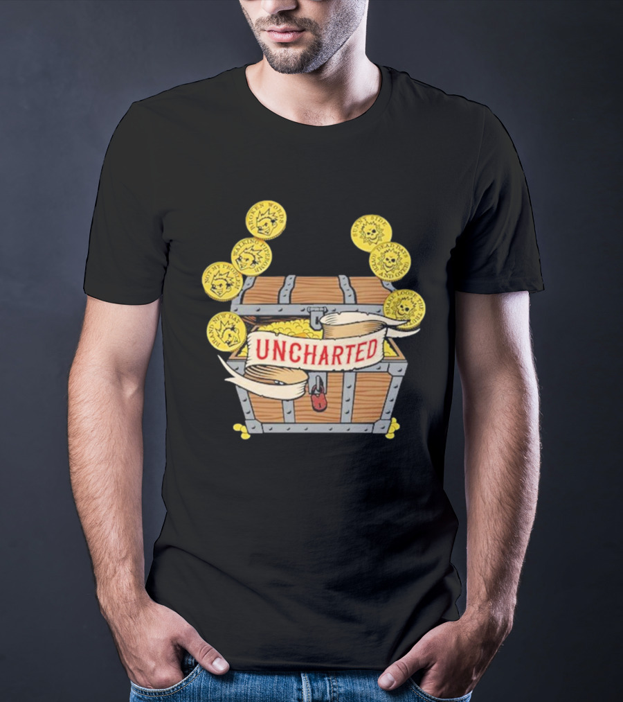 Less Than Jake Uncharted Treasure Chest And Coins T-Shirt