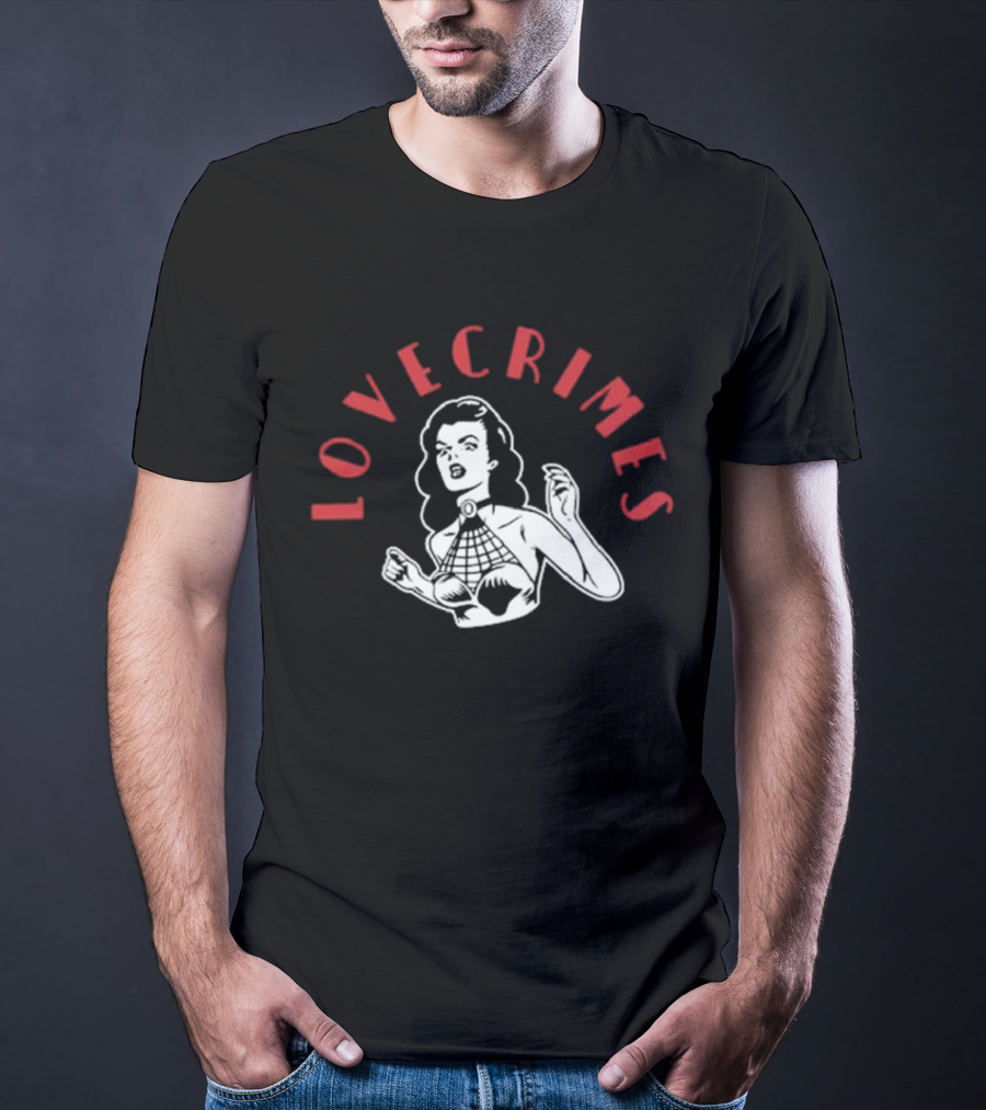 Lovecrimes Retro Comic Style Bold Web Girl T-Shirt