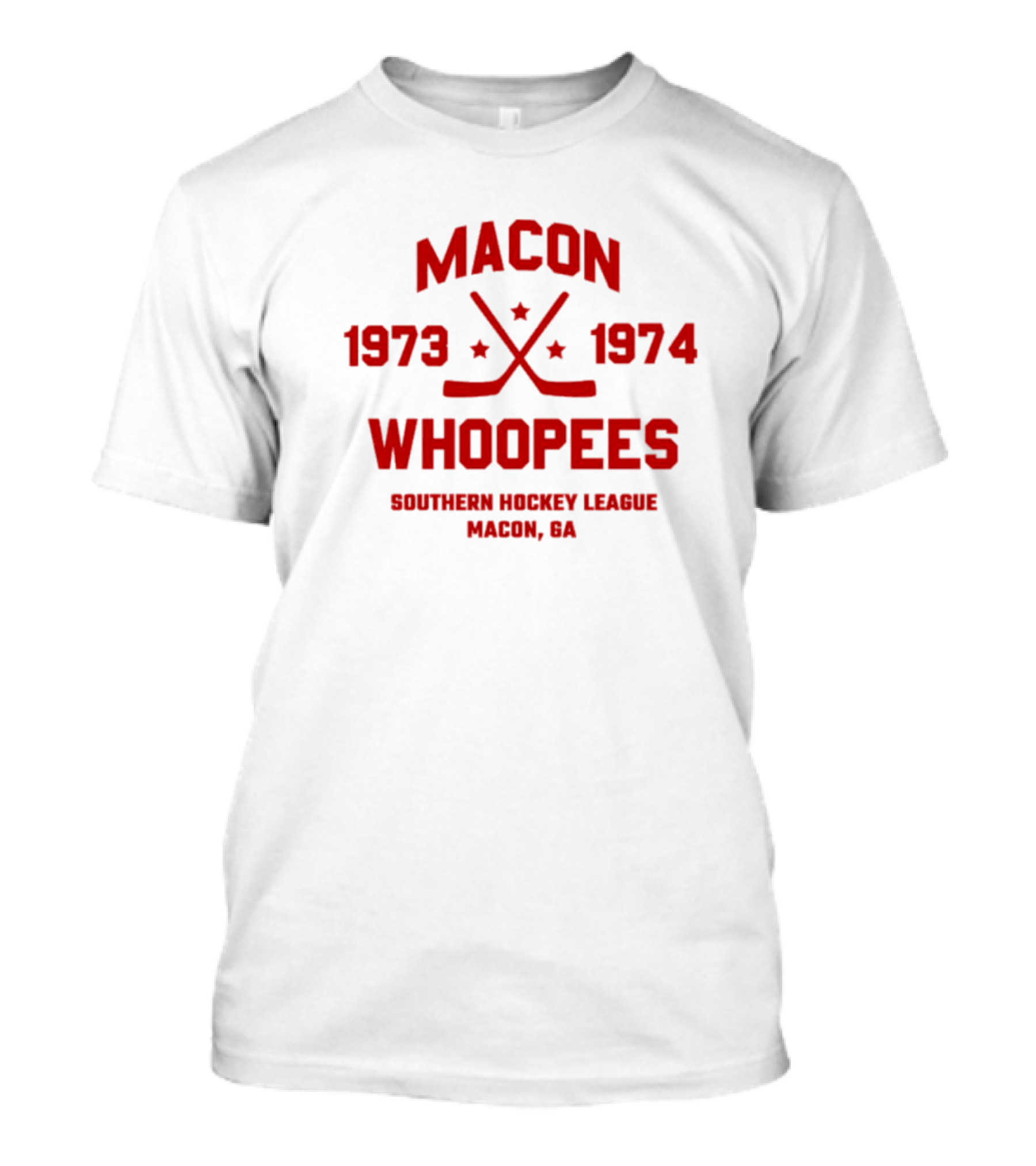 Macon Whoopees 1973-1974 Southern Hockey League Macon, GA T-Shirt