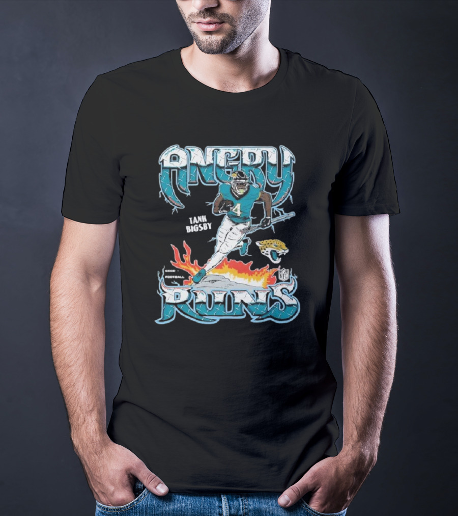 Angry Runs Tank Bigsby Jacksonville Jaguars NFL Football T-Shirt