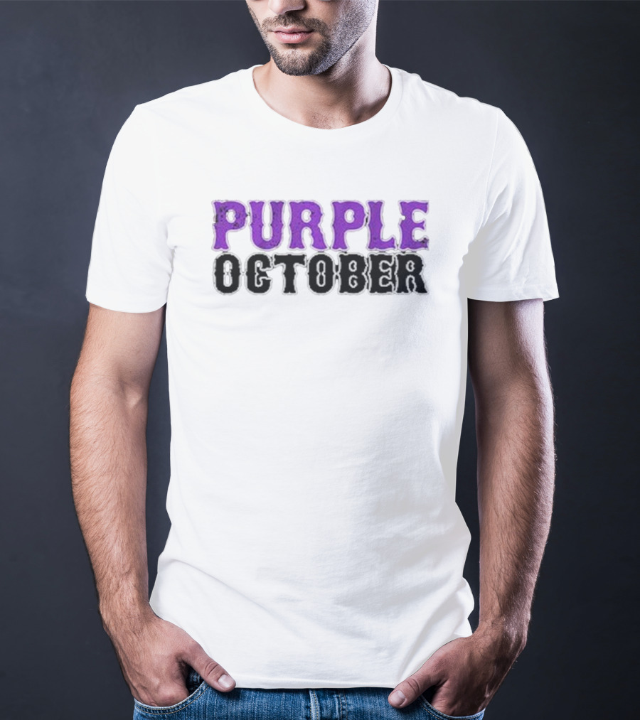 New York Baseball Purple October T-Shirt