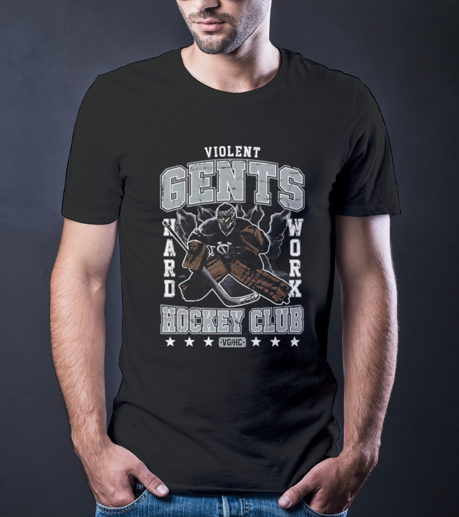 Violent Gents Hockey Club Hard Work VGHC Vintage Showstopper T-Shirt