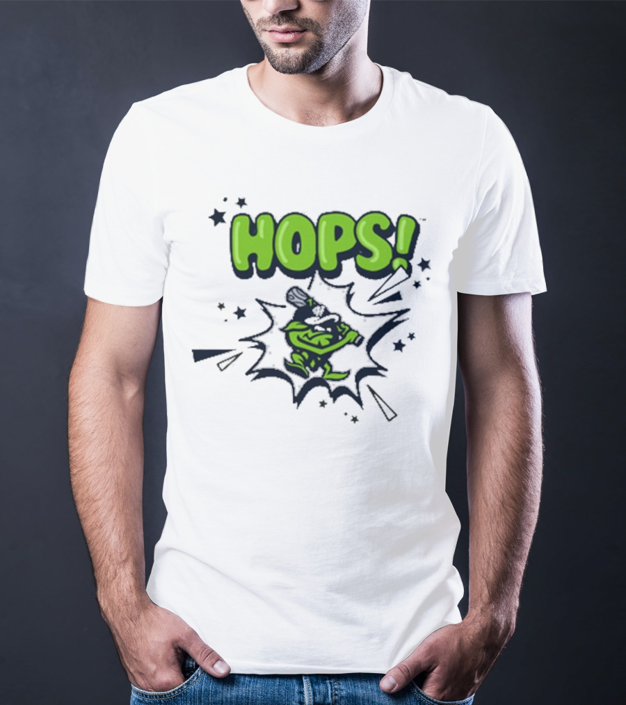 Hops Comic Burst Baseball 108 Stitches Youth T-Shirt