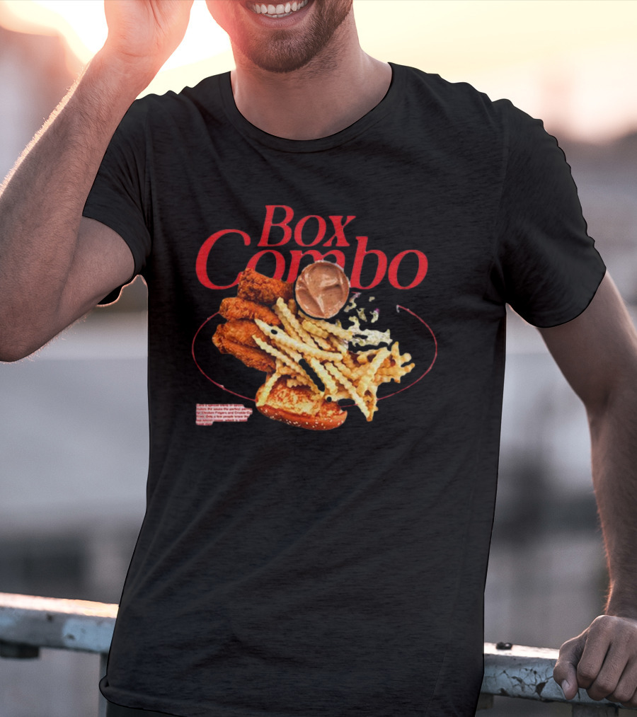 Box Combo Raising Cane's Chicken Fingers Crinkle-Cut Fries Texas Toast T-Shirt