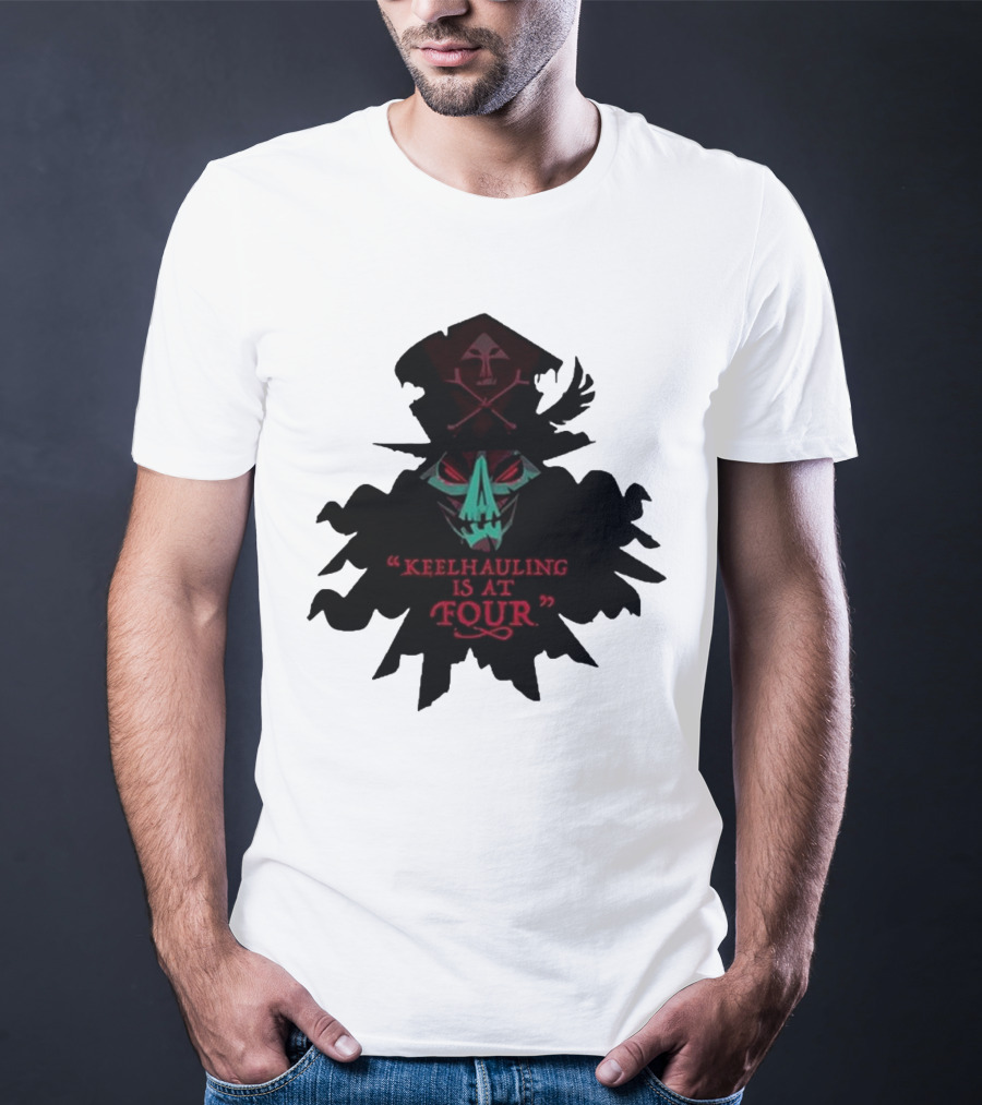 Devolver Digital Lechuck Keelhauling Is At Four Skulled Figure T-Shirt