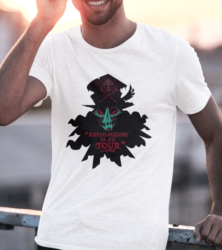 Devolver Digital Lechuck Keelhauling Is At Four Skulled Figure T-Shirt