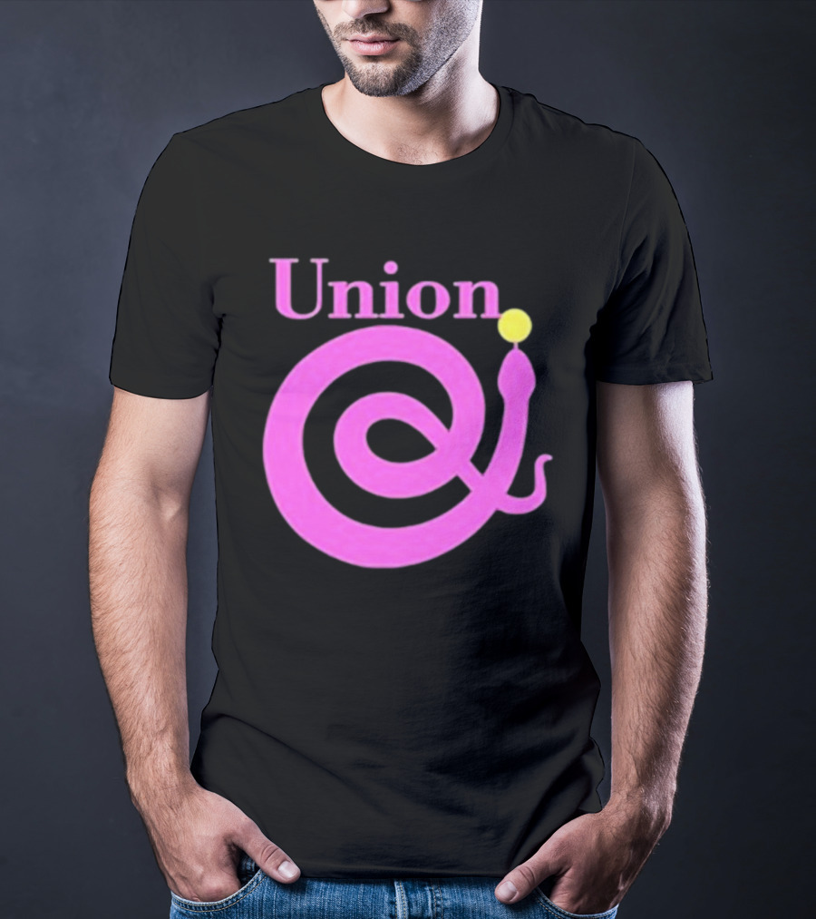 Union Pink Spiral Snake T-Shirt